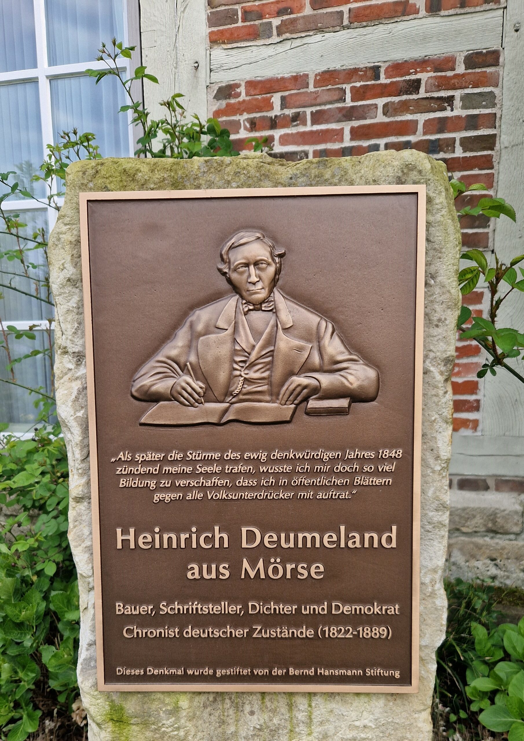 Dichter und Bauer Heinrich Deumeland